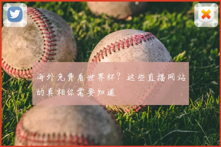 海外免费看世界杯？这些直播网站的真相你需要知道